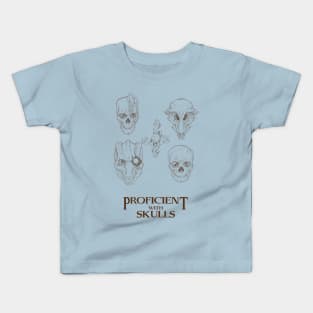 Proficient with Skulls Kids T-Shirt